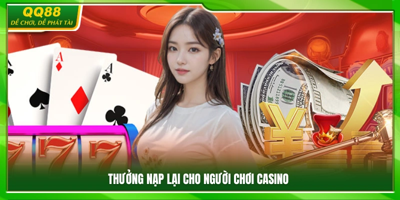 Casino QQ88 – Sân Chơi Cá Cược Đỉnh Cao Cho Game Thủ 3 Ưu đãi nạp lại dành riêng cho người chơi casino
