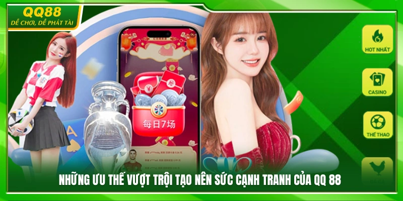 Giới Thiệu QQ88 – Hệ Thống Giải Trí Trực Tuyến Uy Tín 2 Lợi thế nổi bật giúp QQ88 giữ vững vị thế cạnh tranh
